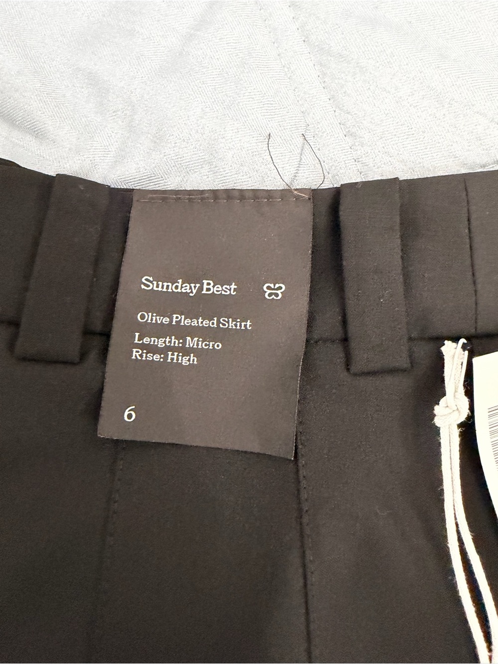 Sunday Best by Aritzia Black Pleated Mini Skirt - Unbranded size 6 - Picture 5 of 7